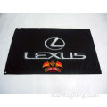 Drapeau Lexus Automobile Logo 90*150CM 100% POLYSTER Bannière Lexus noire